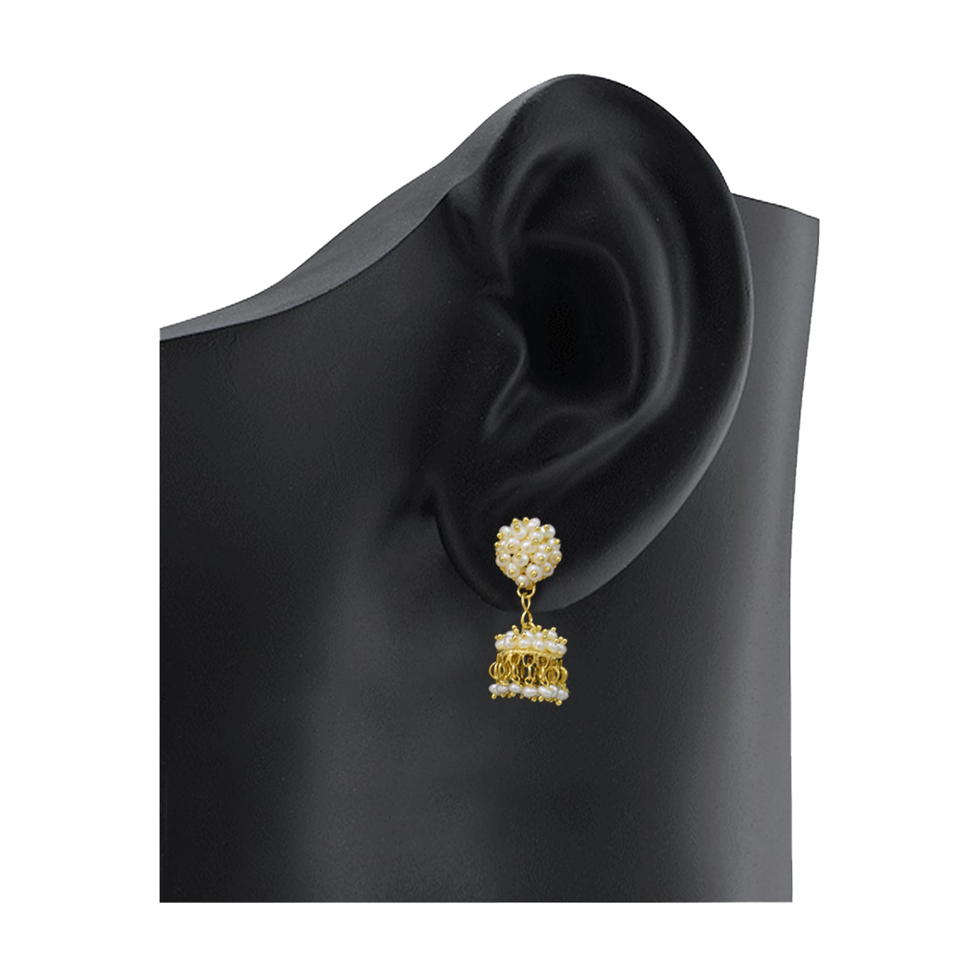 Beautiful traditional seed pearl jhumkas
