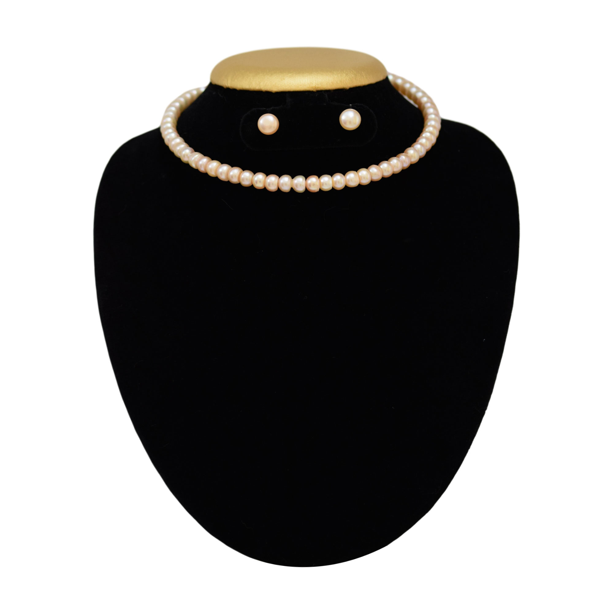 That's stylish - Choker like Pearl Band in Pink Pearls