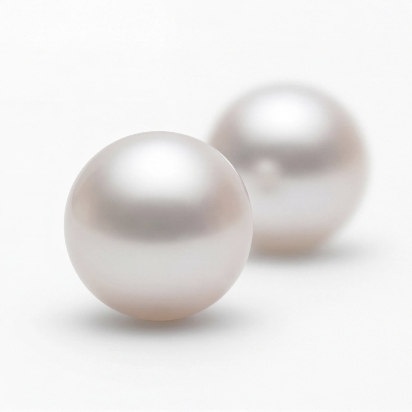 Classic White Pearl Studs with 925 Silver Stem - Image 5