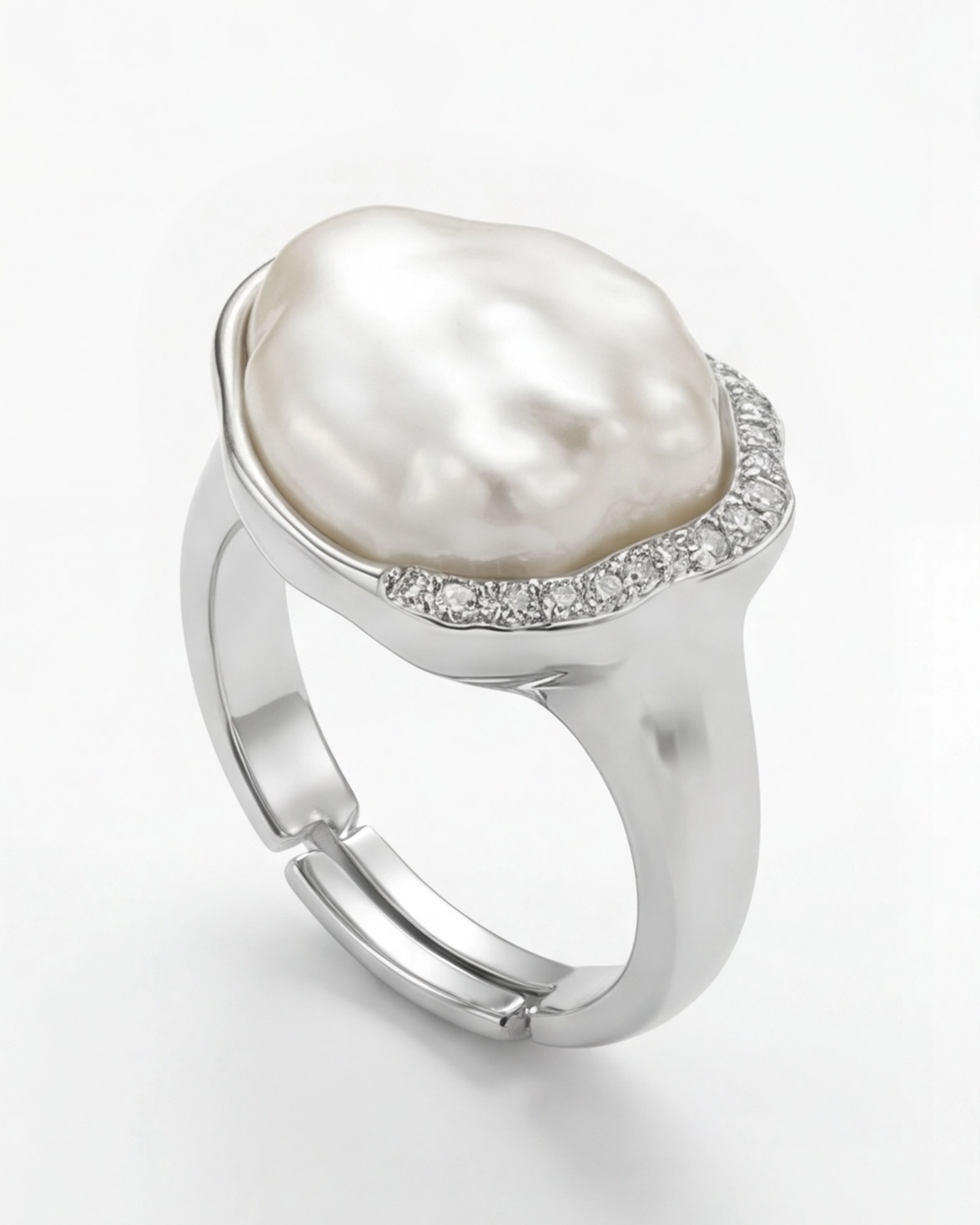 The Ivory Cloud Ring - Side Angle