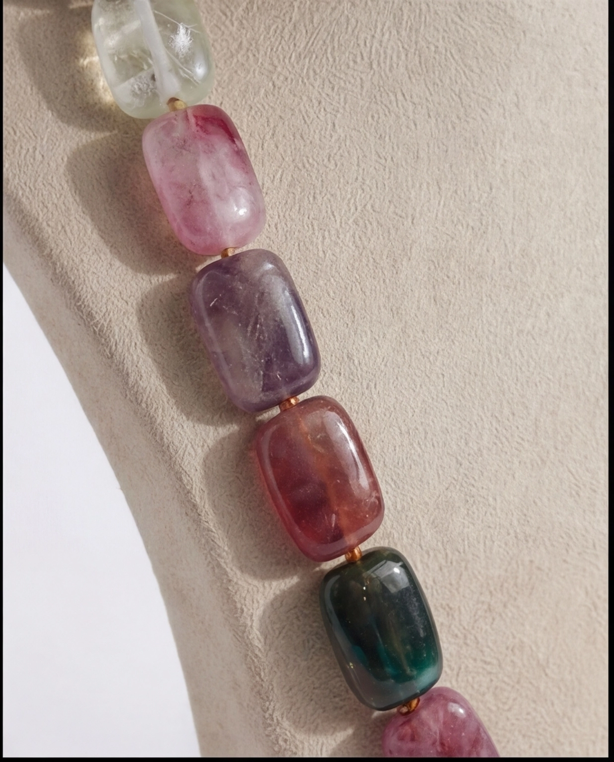 Baroque Pearl Necklace With Polki Pendant - View 3
