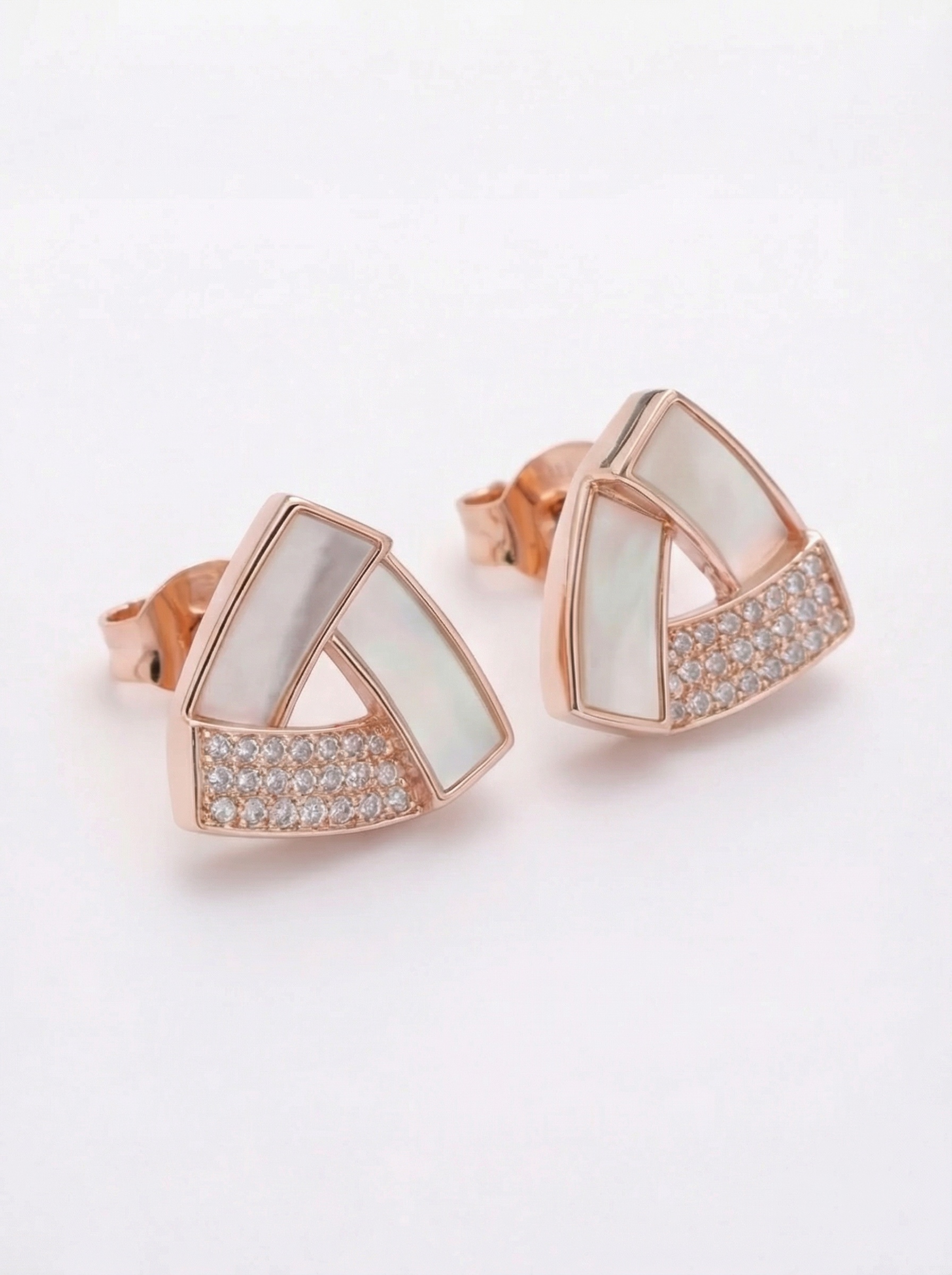 The Prism Set — Mother of Pearl Pendant & Earrings - Image 4