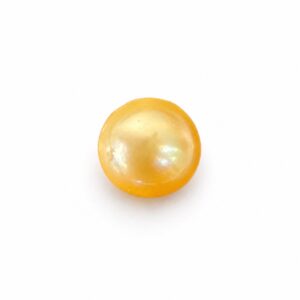 4.025 carat golden South Sea pearl, 8.1mm round, AA quality, natural undyed colour - Pure Pearls
