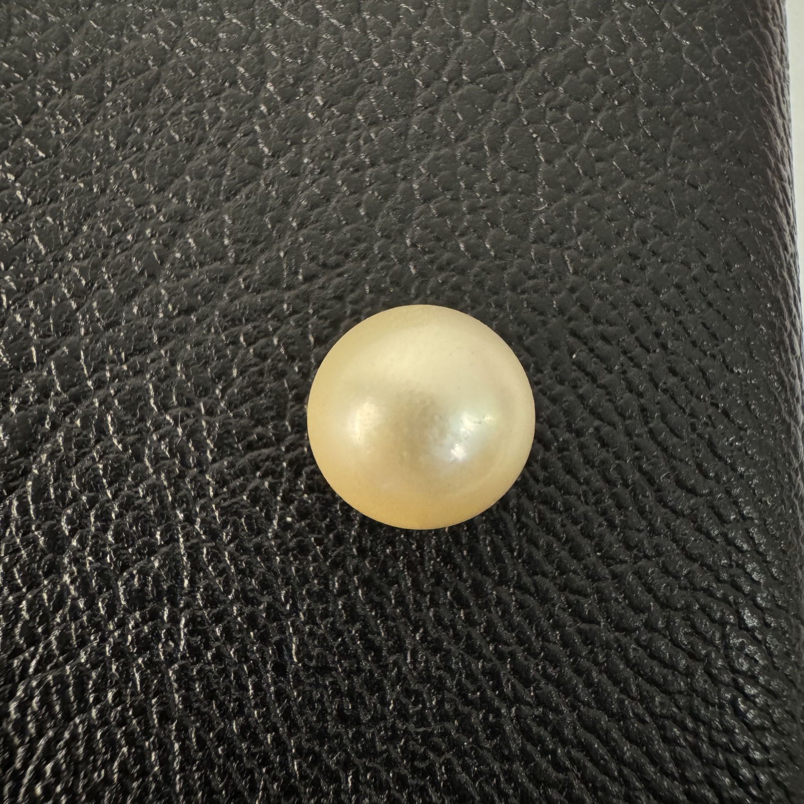 6.265 carat golden South Sea pearl, 9.4mm round, AAA quality - Pure Pearls