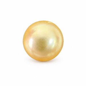 8.285 carat golden South Sea pearl, 10.3mm round, AAA quality, natural undyed colour - Pure Pearls