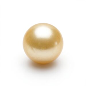9.035 carat golden South Sea pearl, 11mm round, AAA quality, natural undyed colour - Pure Pearls
