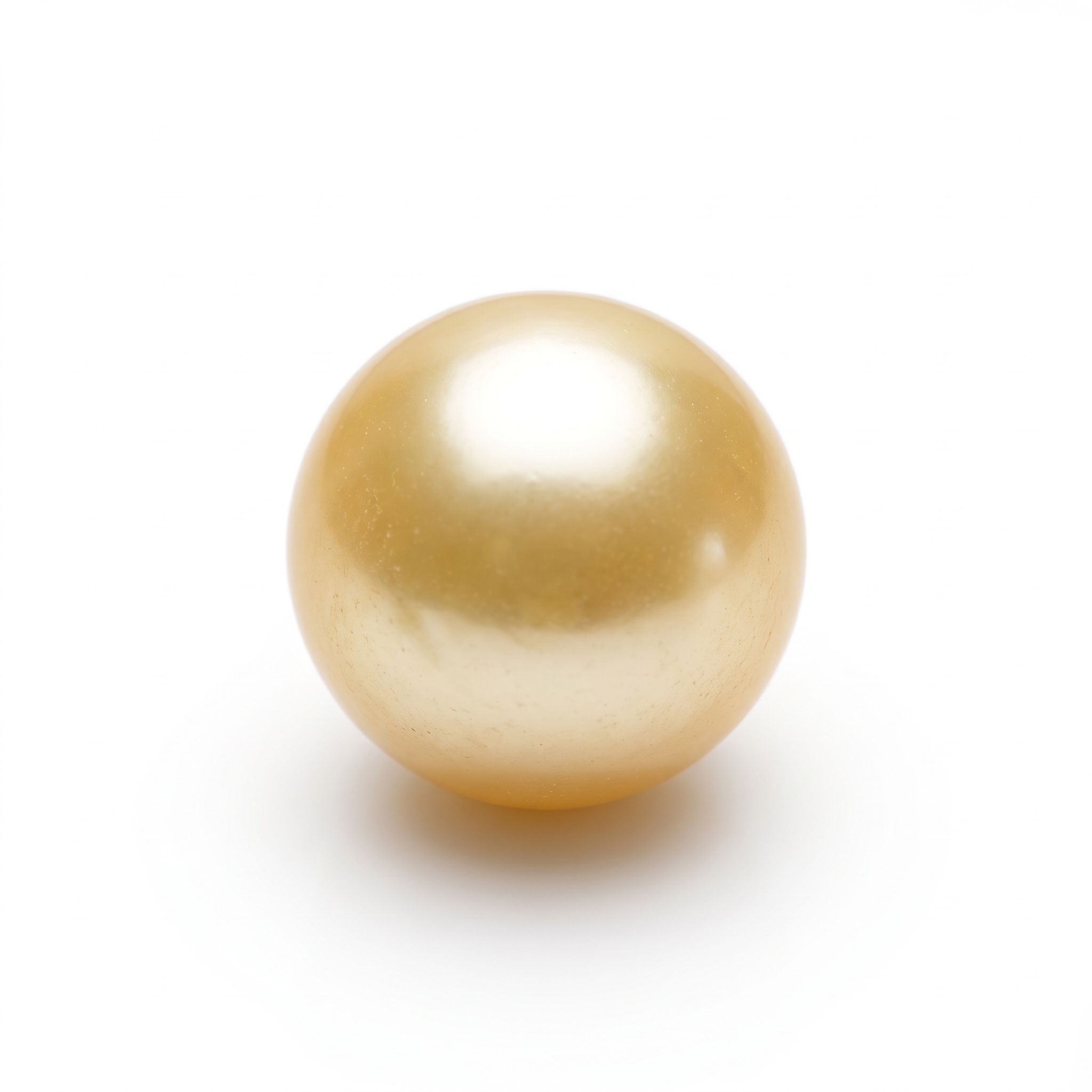 9.035 carat golden South Sea pearl, 11mm round, AAA quality, natural undyed colour - Pure Pearls