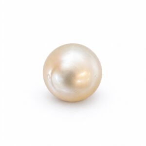 4.5 carat white South Sea pearl, 8.6mm round, AAA quality, undrilled - Pure Pearls