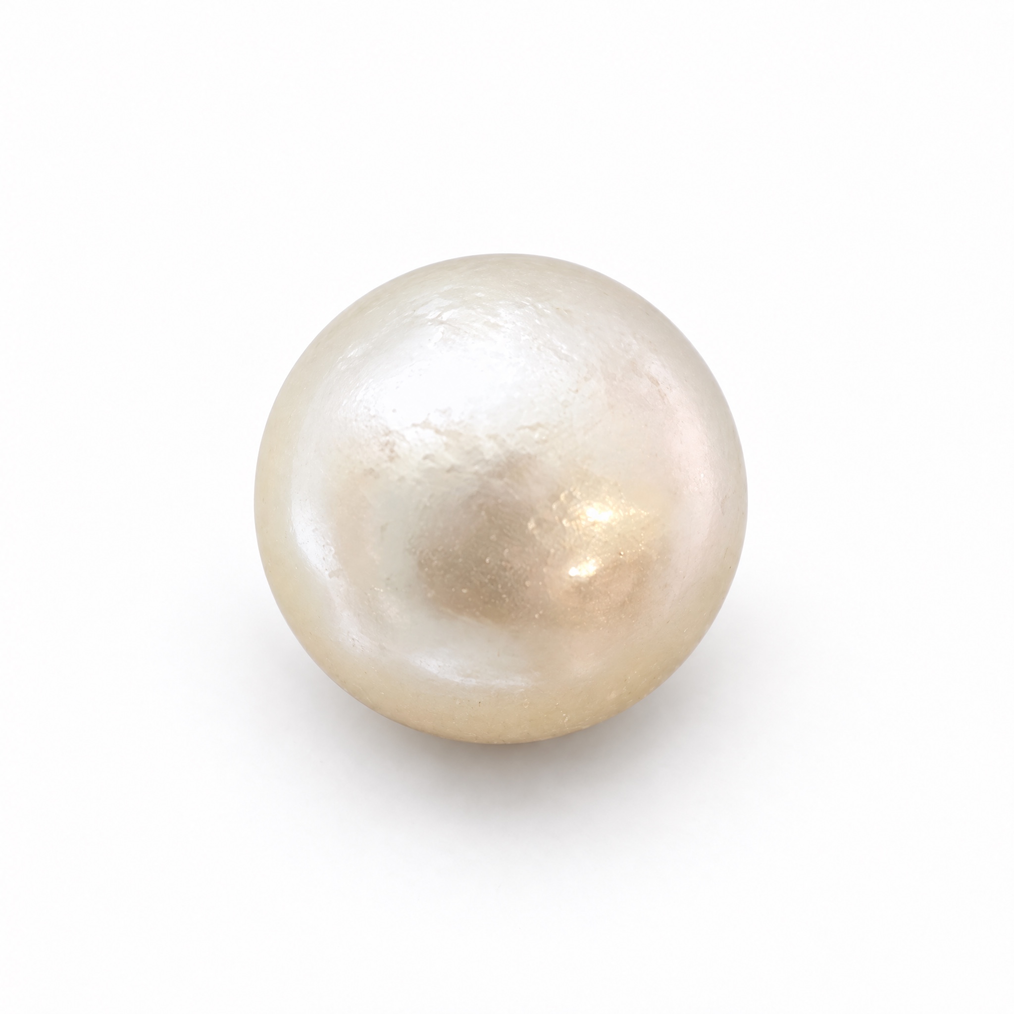7.525 carat white South Sea pearl, 10.1mm round, AAA quality, undrilled - Pure Pearls